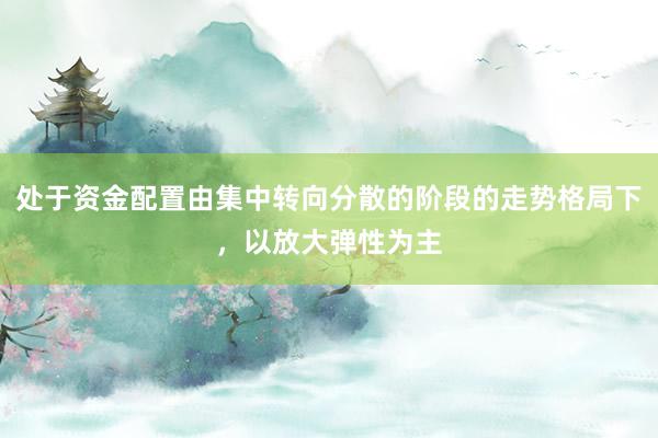 处于资金配置由集中转向分散的阶段的走势格局下，以放大弹性为主